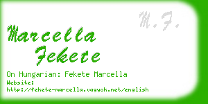 marcella fekete business card